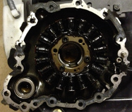 Sorry looking burned out Triumph Sprint 955i alternator