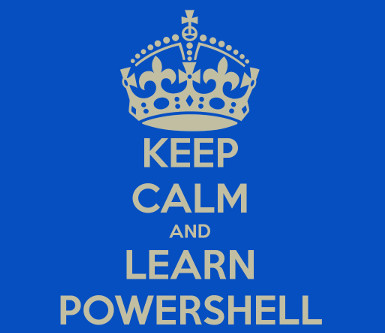 Powershell scripting: Keep calm and carry on